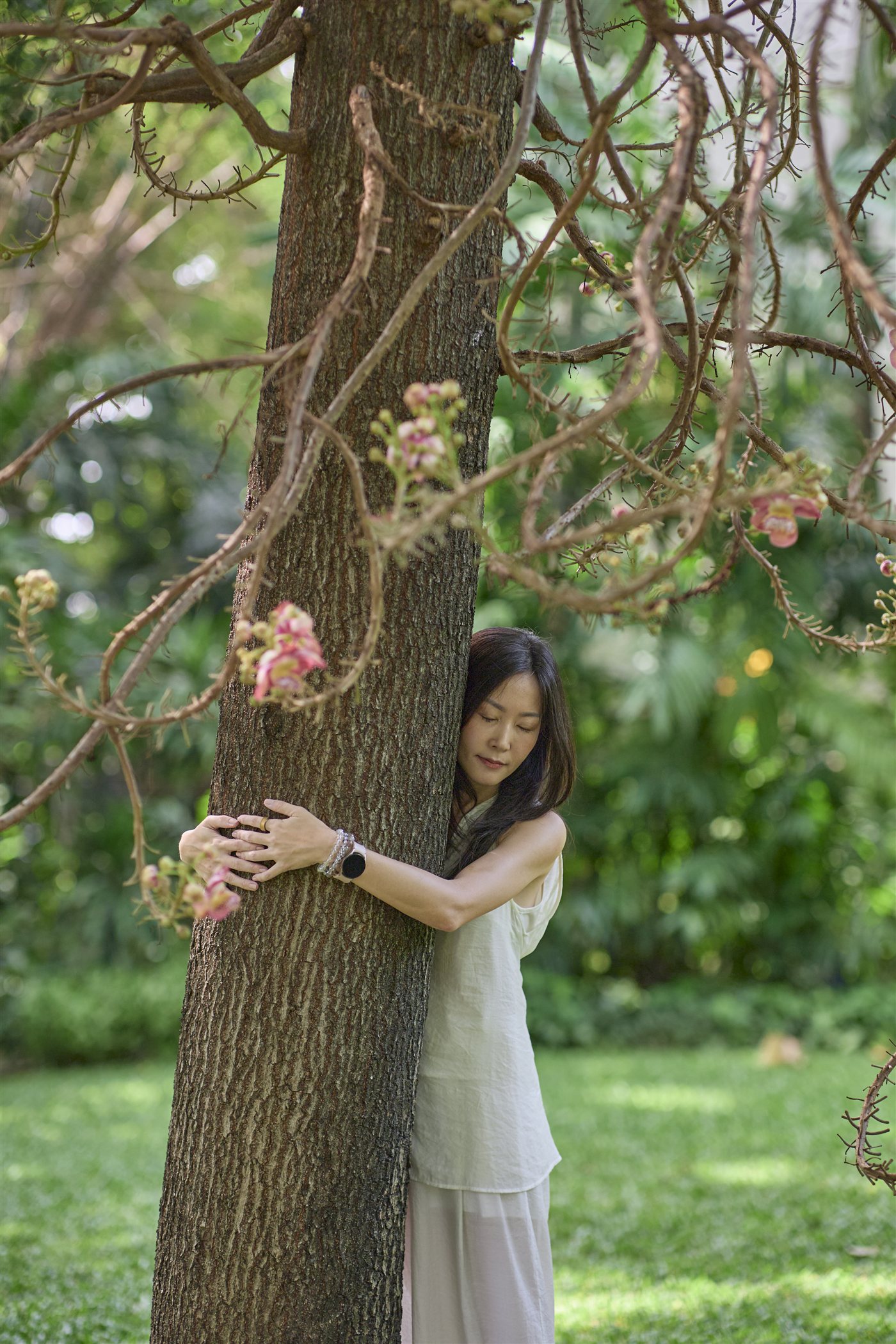บรรยากาศสวนป่าของ Soul Healing House ย่านพระโขนง
